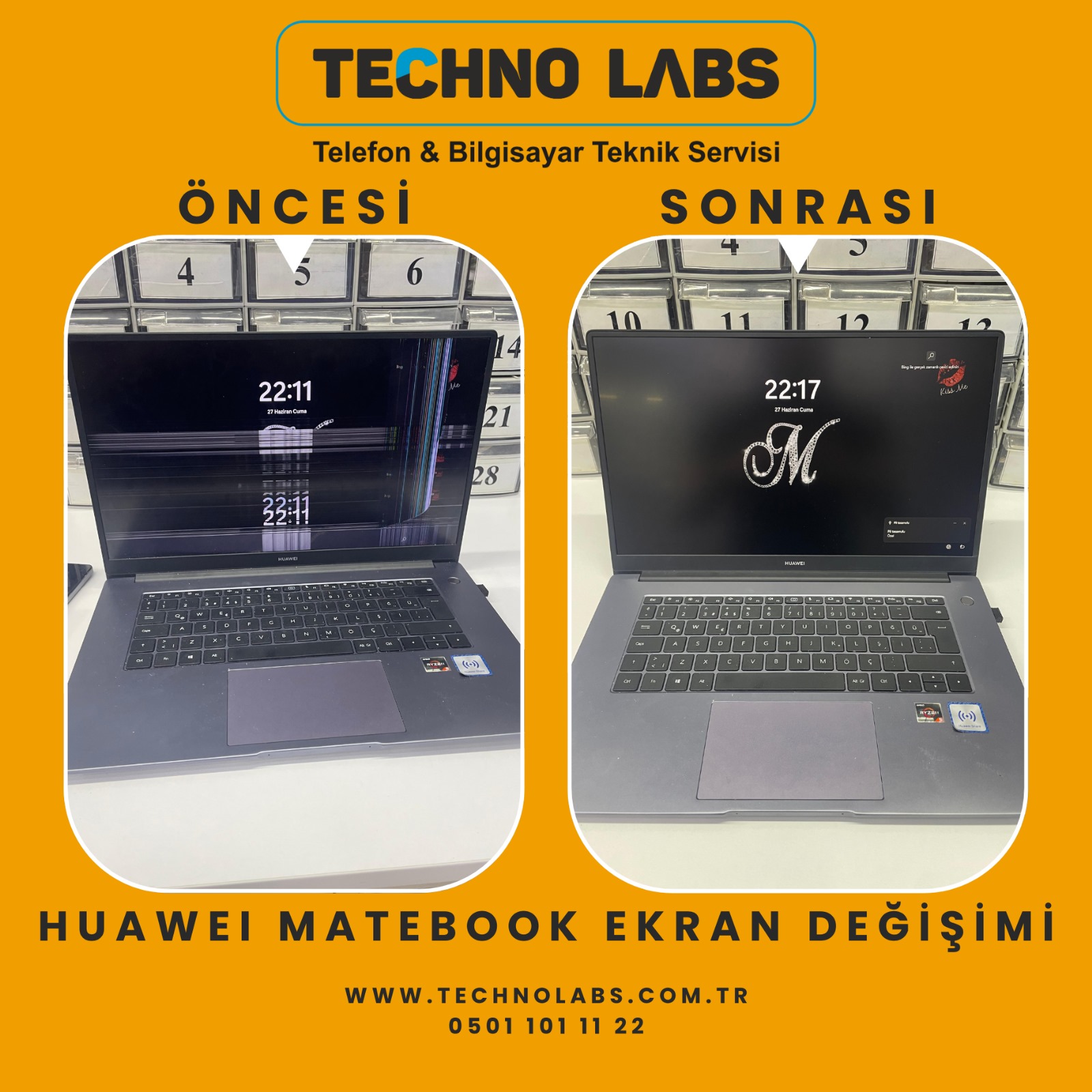 huawei matebook ekran tamiri değişimi ekran fiyatı huawei laptop huwai hawai kocaeli gebze telefon teknik servis 