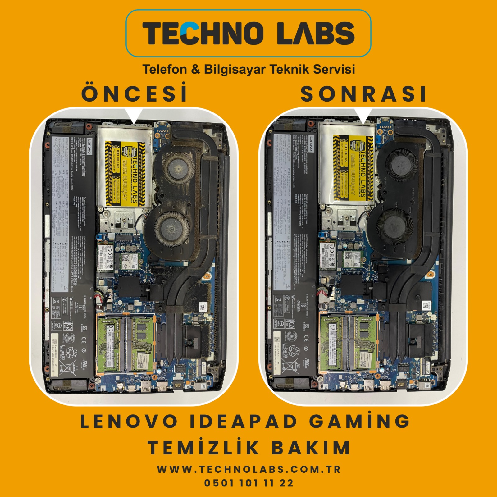 Gebze Laptop fan temizlik bakım onarım tamir teknik servis apple lenovo gaming laptop kocaeli gebze batarya değişimi